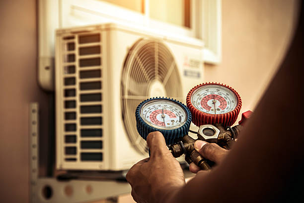 Professional Hvac technician working in Denver, PA